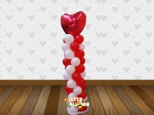 VALENTINES DAY STANDING BALLOON WITH SUPER SHAPE HEART SHAPE BALLOON