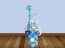 BABY BOY GIRAFFE STANDING BALLOON