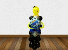 GRADUATION STANDING BALLOON WITH SMILEY FACE 