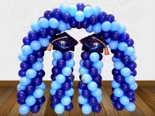 GRADUATION ARCH BALLOON WITH 2 STANDING BALLOON