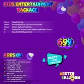 Kids Entertainment Package of AED699
