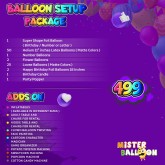 Balloon Set Up Package of AED499